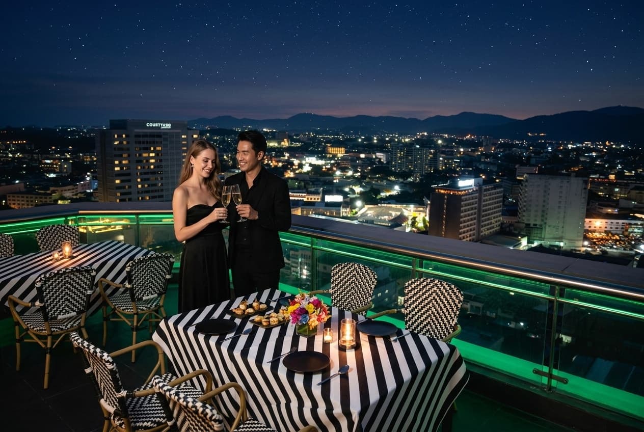 Rooftop wedding